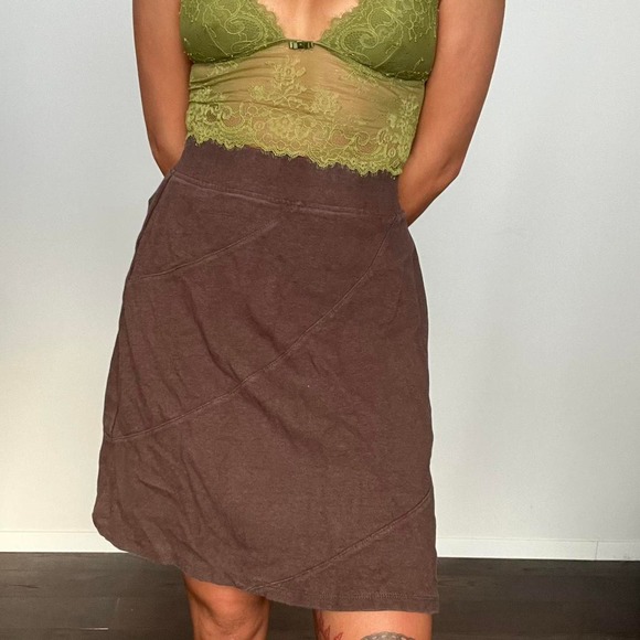 Grungefairy midi skirt chocolate brown - Picture 3 of 3